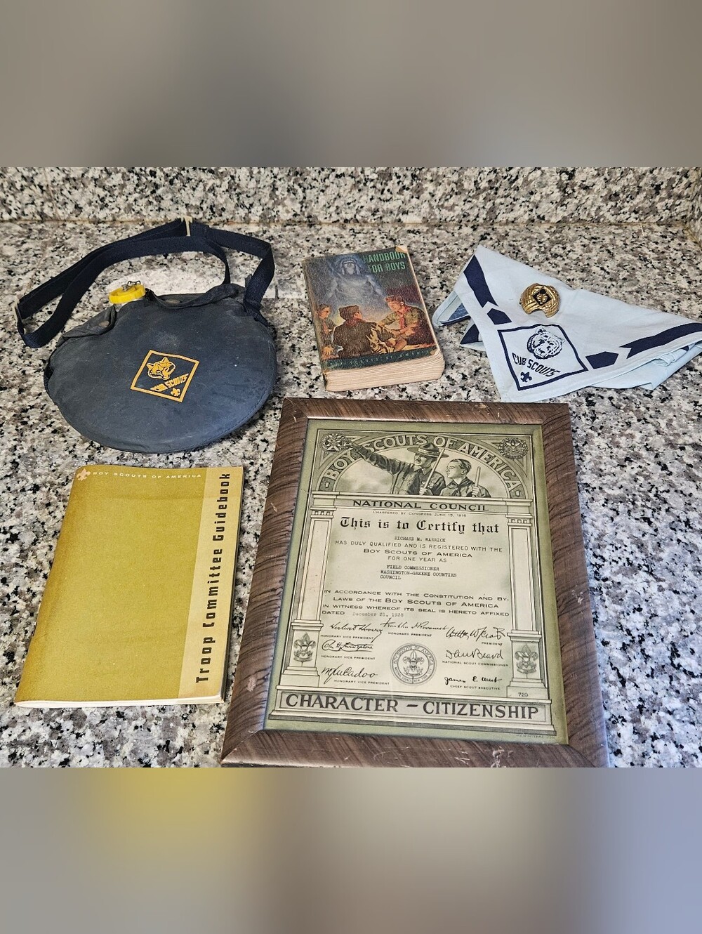 Vintage Pennsylvania Boy Scouts & Cub Scouts Of America Memorabilia Lot 6 Pcs